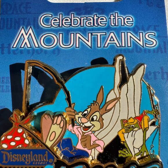 NWT Disneyland Celebrate the Mountains Splash Mountain Brer Rabbit Brer Frog Pin - Picture 5 of 15